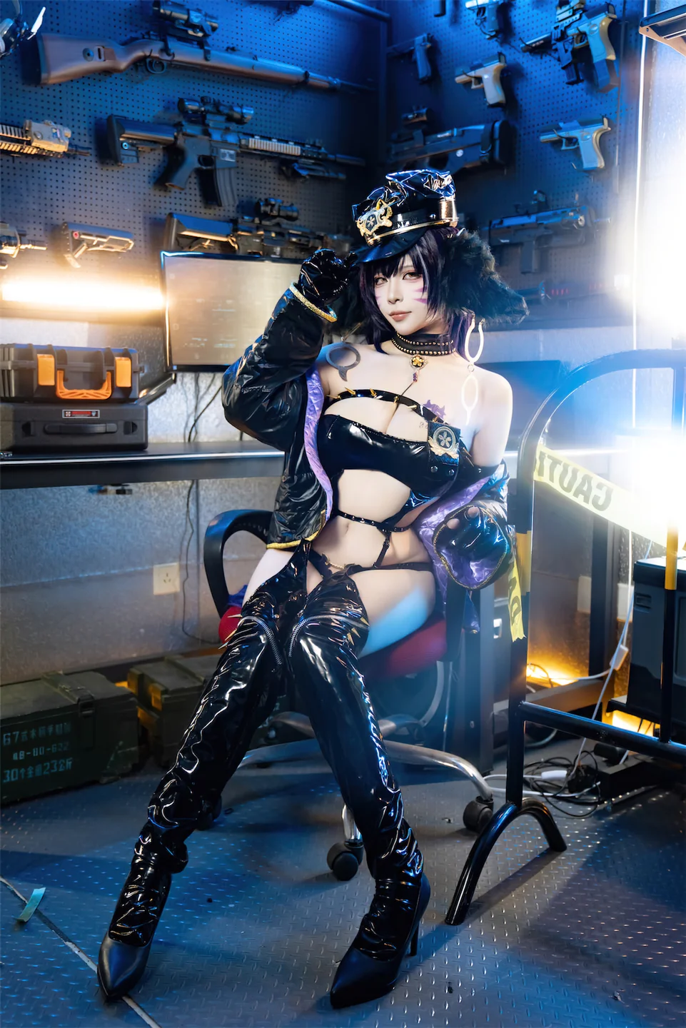 二佐Nisa - No.191 碧蓝航线·武藏 女警 [25P-101MB] tg@simisebaisi 【丝足阁】014.webp